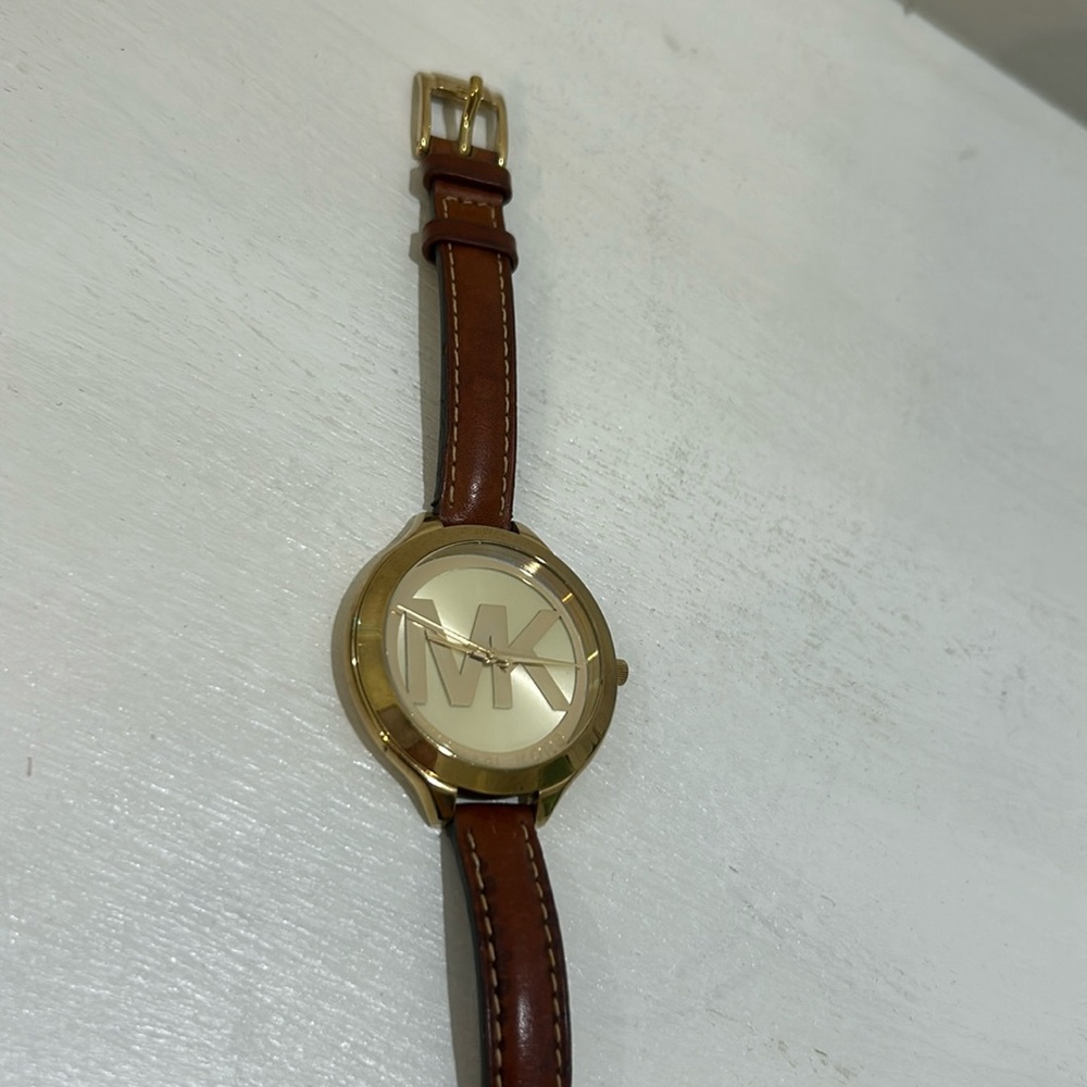 Micheal Kors Leather Strap Watch